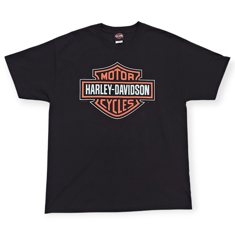 Harley Davidson Moroney's Legendary Trademark T-Shirt Large L Newburgh NY Black